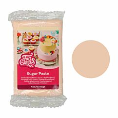 FunCakes Sugar Paste Natural Beige - Beigen värinen sokerimassa, 250g.