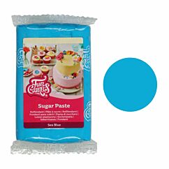 FunCakes Sugar Paste Sea Blue - Merensininen sokerimassa, 250g.