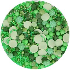 FunCakes Sprinkle Medley Green - Vihreä syötävä koristerae, 65g.