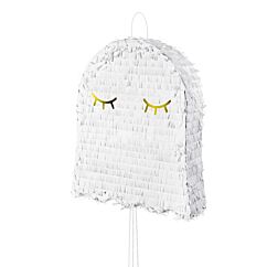 Suloinen valkoinen kummitus pinjata! Täytä makeisilla halloween- tai synttärijuhlia varten.