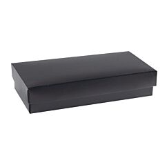 Ask med lock, 159x109x34mm - Svart, 10-pack