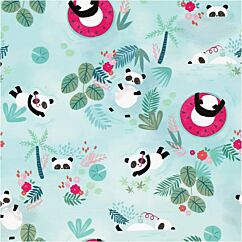 Presentpapper - Panda vacation, 70cmx10m
