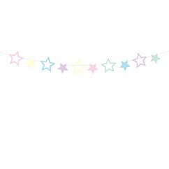 Stjärngirlang - Pastell
