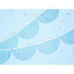 Viirinauha hapsuilla, vaaleansininen juhlakoriste