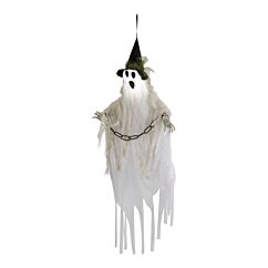 Hängande spöke med LED-belysning, 80cm