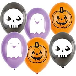 Ballonger - Halloween Friends, 22cm, 6-pack
