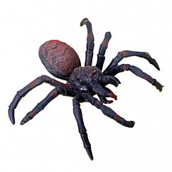 Pelottava mustaruskea venyvä hämähäkki halloween koristeeksi.