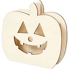 Halloween pumpa - Plywood, 13cm