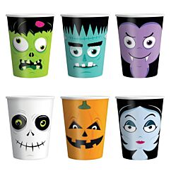 Pappmuggar - Halloween Monsters, 6-pack