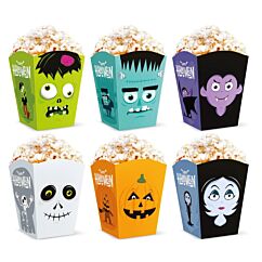 Popcornbägare - Halloween Monsters, 6-pack