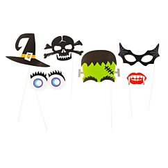 Halloween Photo Booth Rekvisiitta, 6kpl