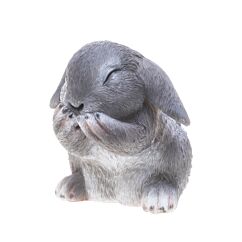 Dekorationsföremål  - Grå hare, 9cm