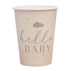 Pappmuggar - Hello Baby, 8-pack