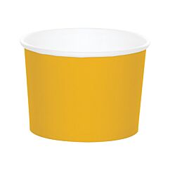 Keltaiset jäätelökipot / herkkukipot, 8 kpl.