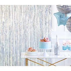 Holografinen taustaverho 90 x 250 cm.