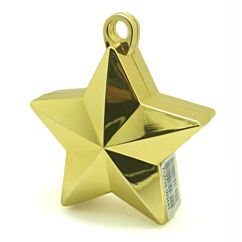 Kultainen ilmapallopaino jonka paino on noin 135 g.