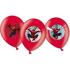 Röda ballonger - Spiderman, 6-pack