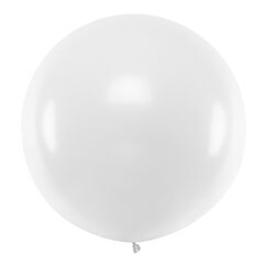 Jätteballong - Vit, 100cm