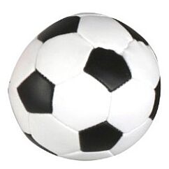 Pehmeä pieni jalkapallo.