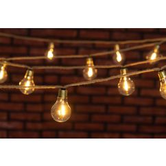 LED-ljusslinga Jute - 10 lampor