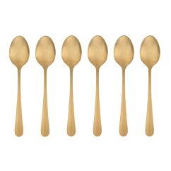 Kaffeskedar - Champagneguld, 6-pack