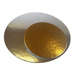 Näyttävä kultainen kakkualusta, 3 kpl.