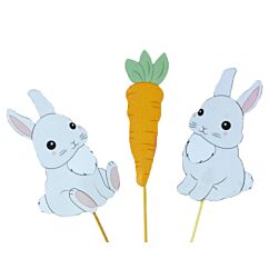 Kakkukoristetikut, Pupu&Porkkana, 3kpl