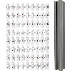 Stämpelset, Bokstäver och siffror, höjd 6mm