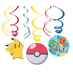 Hängande dekorationer - Pokemon, 6-pack