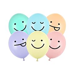 Ballongbukett - Smileys, 6-pack