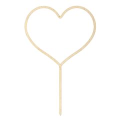 Tårtdekoration, Hjärta, Trä, 23cm