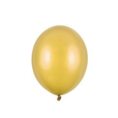 Ballonger - Guld - Metallic, 12cm, 100-pack