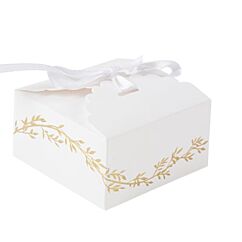 Små presentaskar - Guldblad, 10-pack