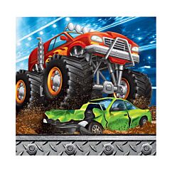 Pienet aAutoaiheiset Lautasliinat, Monster Truck, 16kpl