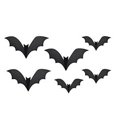 Pappersdekorationer - Fladdermöss, 6-pack