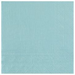 Servetter - Ljusblå, 25-pack