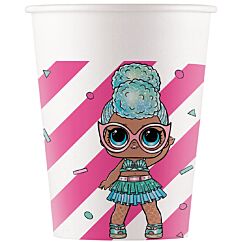 Pappmuggar - LOL Surprise, Rosa-vit, 8-pack