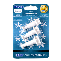 Utstickare - Små snöflingor, 3-pack