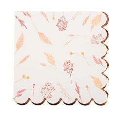 Servetter - Naturblommor, 16-pack