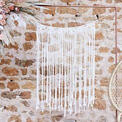 Macrame Taustaverho, 110 cm x 70 cm.