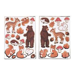 Klistermärken - Skogsdjur, 2 ark