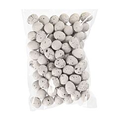 Miniägg för pyssel, 1,5 cm - Grå, 100-pack
