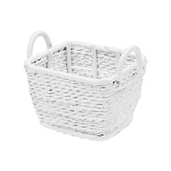 Miniatyr - Vit Korg i metall, 3 cm