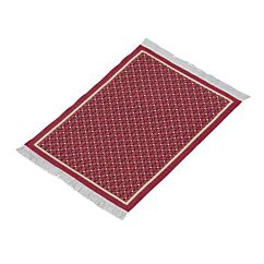 Miniatyr - Matta, röd, 10cmx15cm