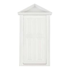 Miniatyr - Vit öppningsbar dörr, 18,5 cm