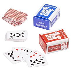 Miniatyr - Spelkort 2 cm, 4 st kortlekar