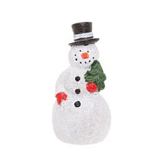 Kakkukoriste/Miniatyyri, Lumiukko Snowman, 6,5cm