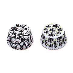 Muffinsformar med pandamönster. 36 st.