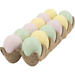 Plastägg - Pastell, 6cm, 12-pack