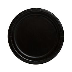 Mustat pahvilautaset, 17 cm,  8 kpl.